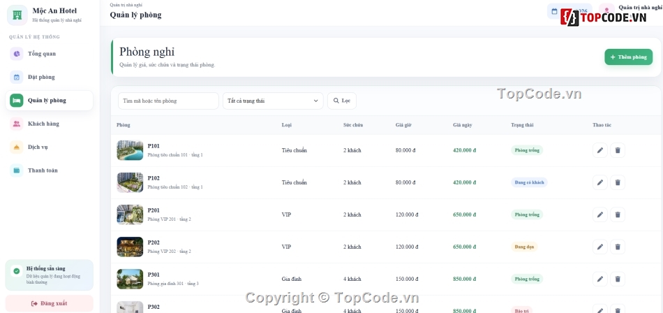 Website quản lý,quản lý nhà nghỉ,Website quản lý nhà nghỉ